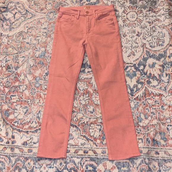 MOTHER The Stash Mid Rise Dazzler Ankle Jeans in Desert Sand SZ 26 EUC - Picture 2 of 5